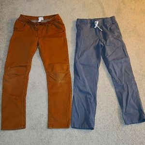 Cat And Jack boys pants.  Tan and grey. 14sz